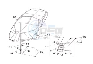 CRUISYM 125I ABS (L8 L9) EU EURO4 drawing SEAT