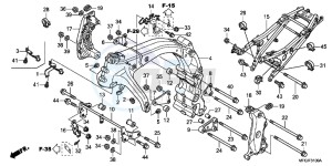 CB600FC drawing FRAME BODY