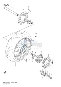 GSX-R750 (E3) drawing REAR WHEEL