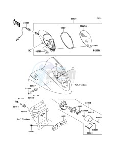 VN900_CUSTOM VN900CBF GB XX (EU ME A(FRICA) drawing Taillight(s)