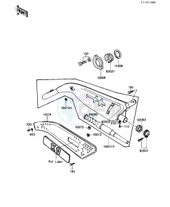 KD 80 M [KD80] (M8) [KD80] drawing MUFFLER