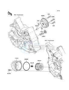 KLX110 KLX110A7F EU drawing Oil Pump