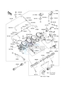 ZX636 C [NINJA ZX-6R] (C6F) C6F drawing THROTTLE