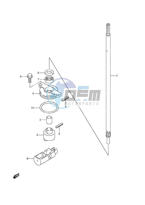 Clutch Rod (DF 250S)