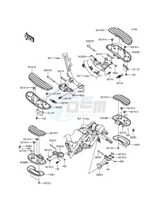 VULCAN_1700_VOYAGER_ABS VN1700BDF GB XX (EU ME A(FRICA) drawing Footrests