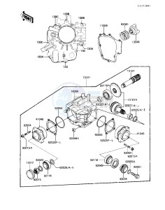 KZ 550 M [LTD SHAFT] (M1) [LTD SHAFT] drawing FRONT BEVEL GEARS