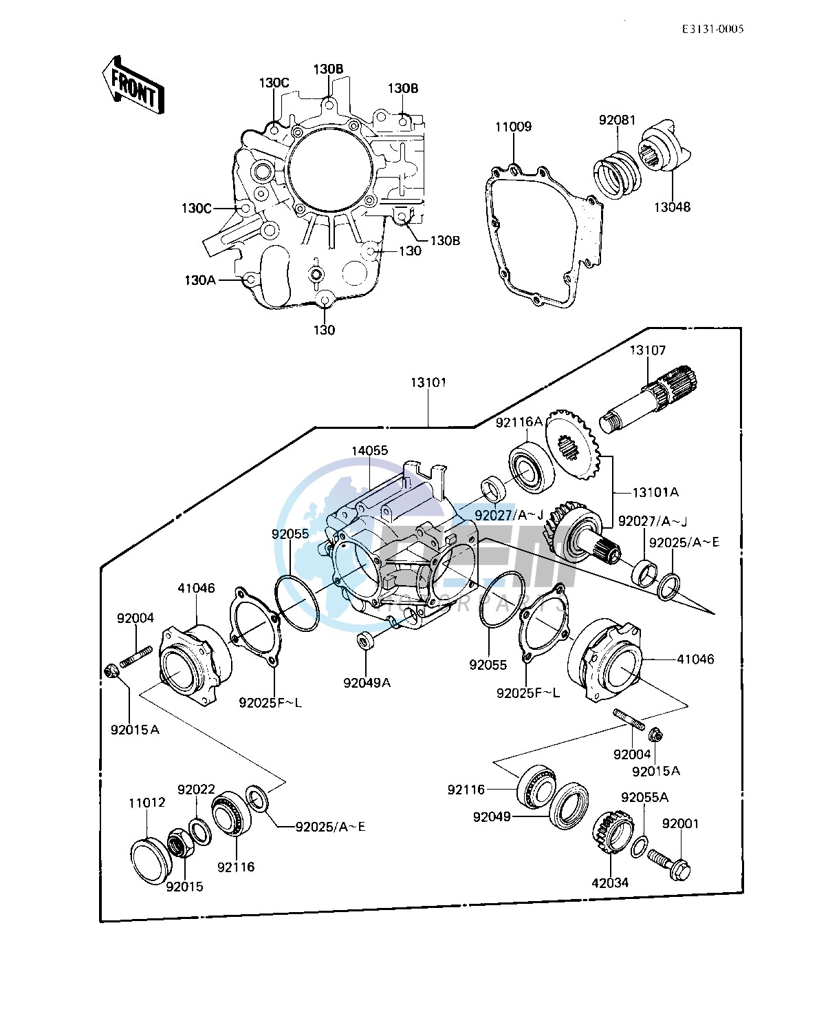 FRONT BEVEL GEARS