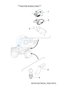 YFM700FWAD GRIZZLY 700 EPS (BFEC) drawing WVTA ELECTRICAL, TOW HITCH