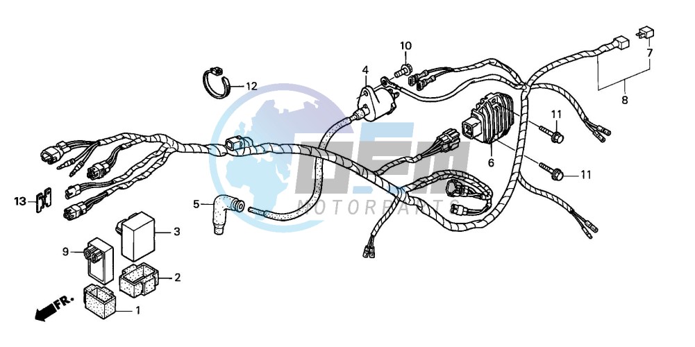 WIRE HARNESS (TRX250TM)