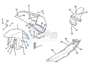 RCR_SMT 125 SC drawing Wheel housing - Mudguard