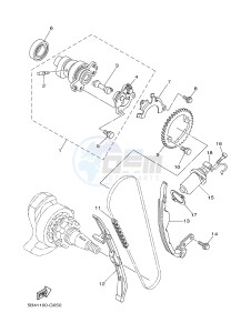 YXR700F YXR7FSPD RHINO 700 SPORTS EDITION (1RBM 1RBN 1RBP) drawing CAMSHAFT & CHAIN