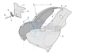 Scarabeo 100 4T e2 drawing Rear body I