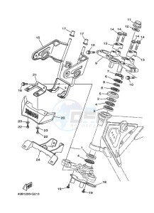 YBR125EGS YBR125G (43BL) drawing STEERING