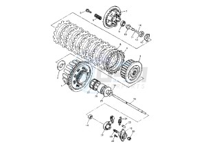 FZR R 600 drawing CLUTCH