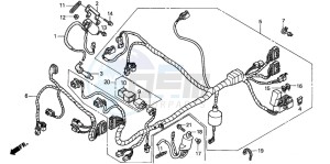 VTR1000SP VTR1000SP-2 drawing WIRE HARNESS (FRONT)