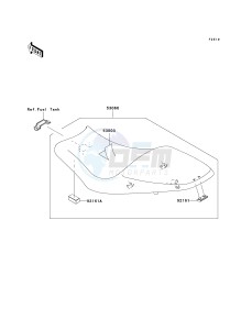 ER 650 A [ER-6N (EUROPEAN] (A6S-A8F) A6S drawing SEAT