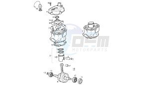 SENDA SM DRD RACING - 50 CC 2T EURO2 drawing CYLINDER - CYLINDER HEAD