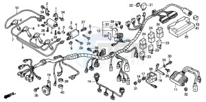 CB900F HORNET 900 drawing WIRE HARNESS