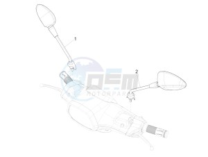 Sprint 50 4T 2V 25 kmh (EMEA) drawing Driving mirror/s