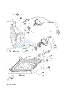 YZF-R125 R125 (5D7R 5D7R 5D7R) drawing HEADLIGHT