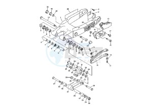 YZ F 250 drawing REAR ARM MY02