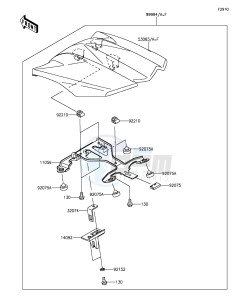 Z1000SX_ABS ZX1000MEF FR GB XX (EU ME A(FRICA) drawing Accessory(Single Seat Cover)