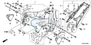 VFR1200FC drawing FRAME BODY