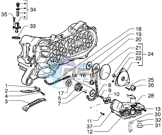 Pump group - Oil pan