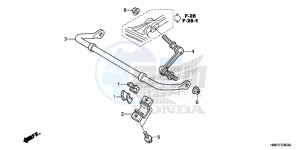 TRX680FAG Wave 110 - AFS110 UK - (E) drawing STABILIZER