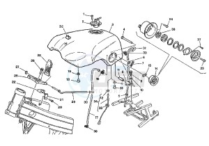 MITO EVOL.125 drawing FUEL TANK