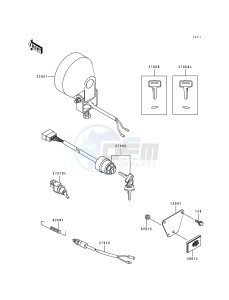 KAF 300 A [MULE 500] (A1) [MULE 500] drawing HEAD LAMP_IGNITION