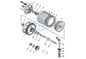 DT RE 125 drawing CLUTCH