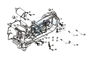 SYMPHONY ST 125 EURO4 L7 drawing CRANKCASE COVER LEFT