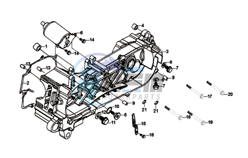 CRANKCASE COVER LEFT