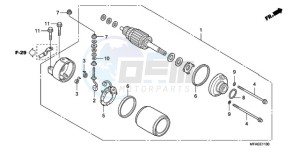 CBF1000TA UK - (E / ABS MKH) drawing STARTING MOTOR