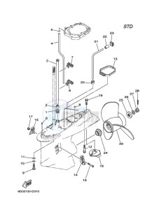 Z300TXR drawing LOWER-CASING-x-DRIVE-2