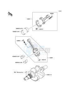 KVF750 4x4 KVF750LCS EU GB drawing Crankshaft