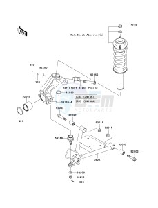 KAF 400 A [MULE 610 4X4] (A6F-AF) A7F drawing SUSPENSION