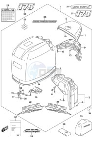 DF 175 drawing Engine Cover (White) (C/R) (Model: ZG)