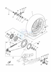 MT-07 MTN690-U (BHH4) drawing REAR WHEEL