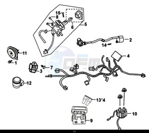 MIO 50I (25 KM/H) (FS05W1-NL) (E4) (L8-M0) drawing WIRE HARNESS