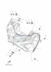 CZD300D-A XMAX 300 TECH MAX (BMK2) drawing HEADLIGHT