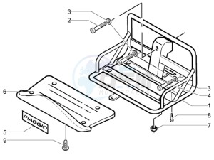 Liberty 125 la poste drawing Carrier