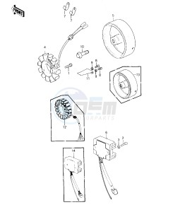 KZ 550 C [LTD] (C1-C2) [LTD] drawing GENERATOR_REGULATOR -- 80-81 C1_C2- -