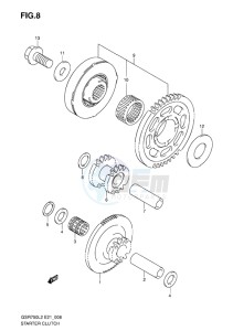 GSR750 ABS EU drawing STARTER CLUTCH