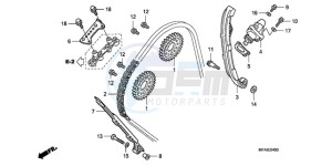 CBF10009 UK - (E / MKH) drawing CAM CHAIN/TENSIONER