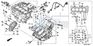 CBF1000FAC drawing CRANKCASE