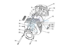 V7 Racer 750 drawing Cylinder head