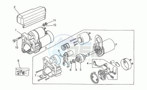 California III 1000 Iniezione Iniezione drawing Starter motor