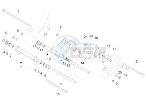 Liberty 125 iGet 4T 3V ie ABS (EMEA) drawing Swinging arm